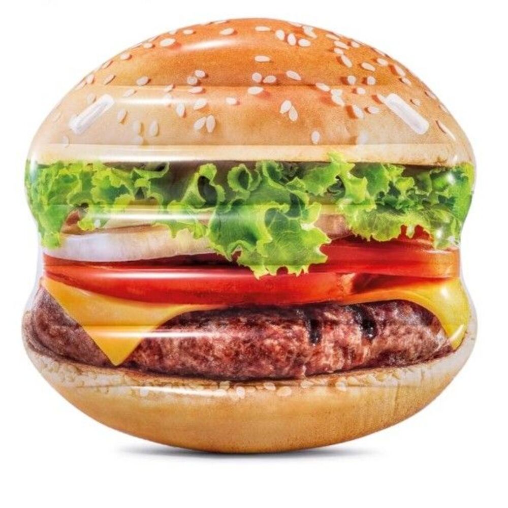 Intex‎ Juicy Hamburger Inflatable Island, 53" X 50" X 9"